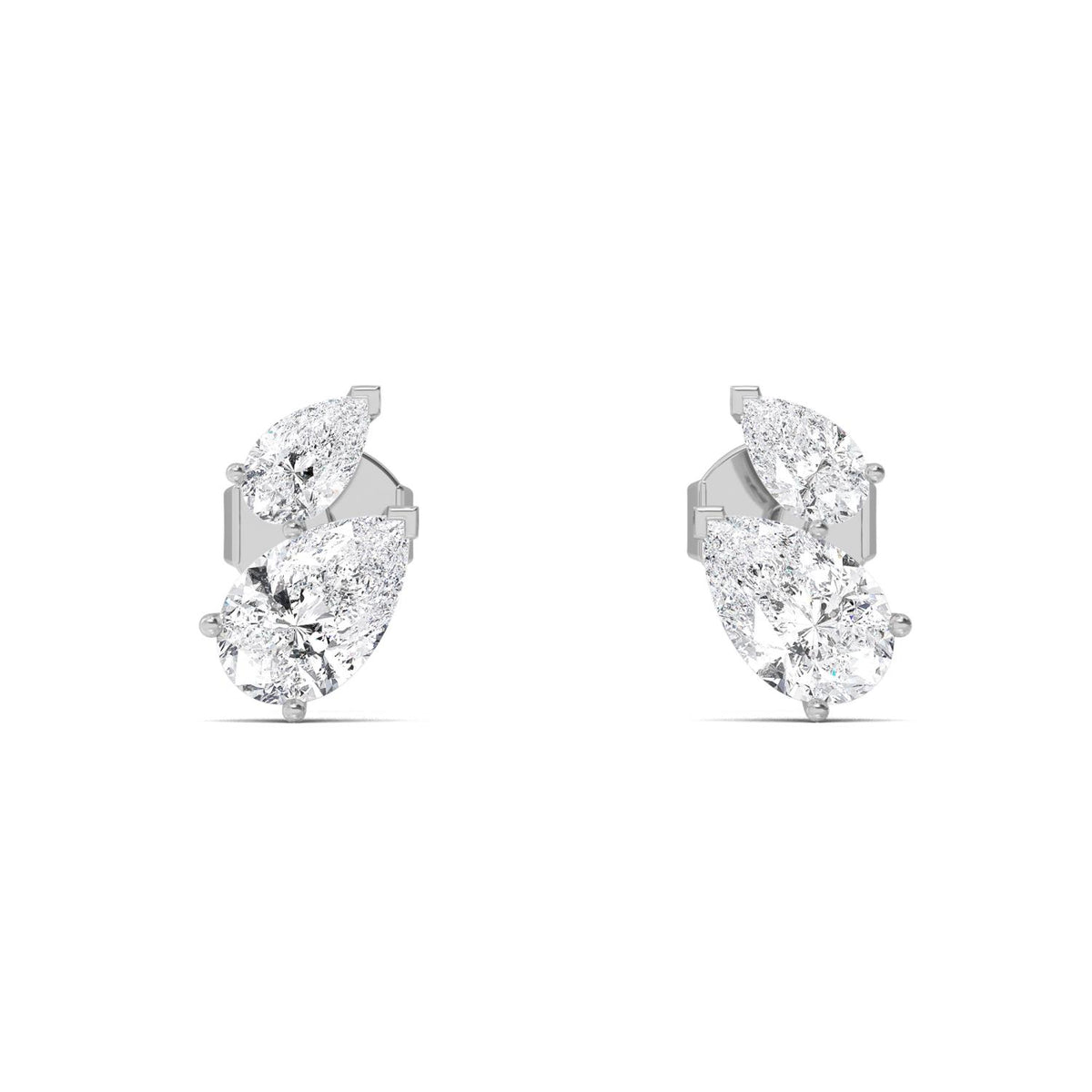 White Gold / 1.89ct Lab Grown Diamond Earrings