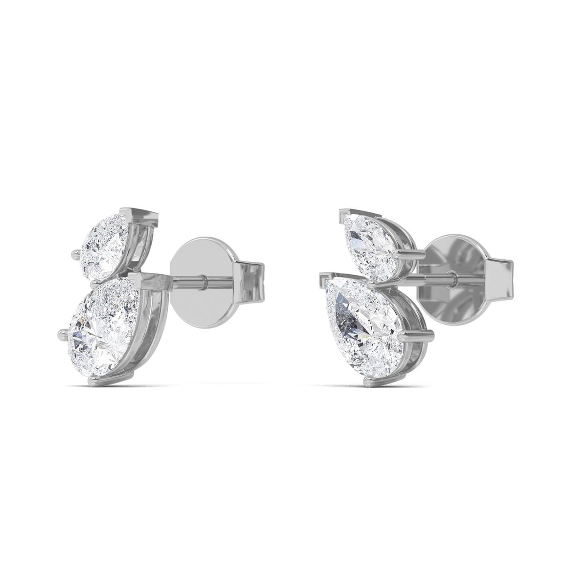 White Gold / 1.89ct Lab Grown Diamond Earrings