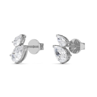 White Gold / 1.89ct Lab Grown Diamond Earrings