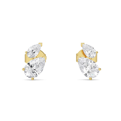 Yellow Gold / 1.89ct Lab Grown Diamond Earrings