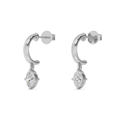 White Gold / 1.40ct Lab Grown Diamond Drop Earrings
