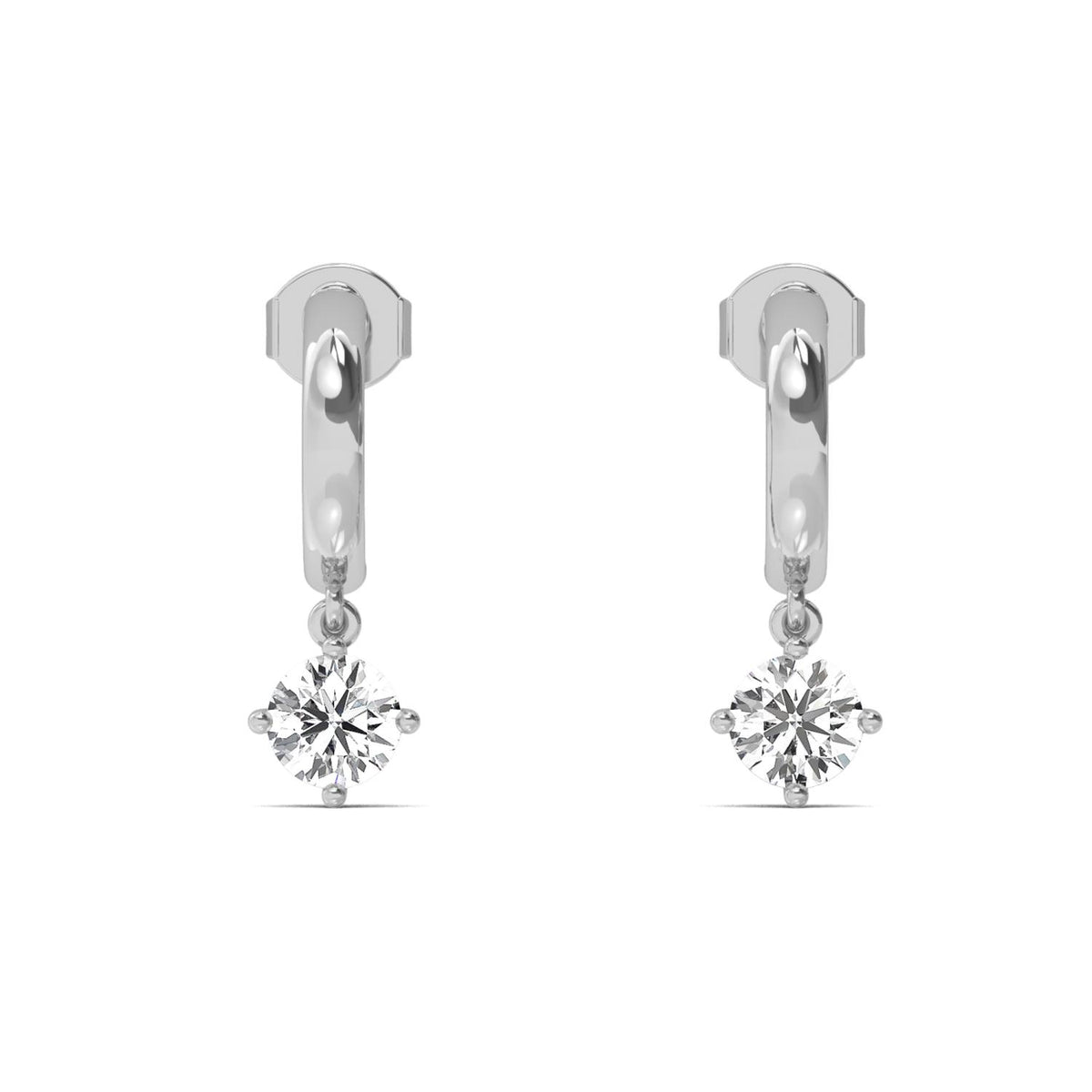 White Gold / 1.40ct Lab Grown Diamond Drop Earrings