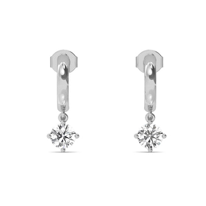 White Gold / 1.40ct Lab Grown Diamond Drop Earrings