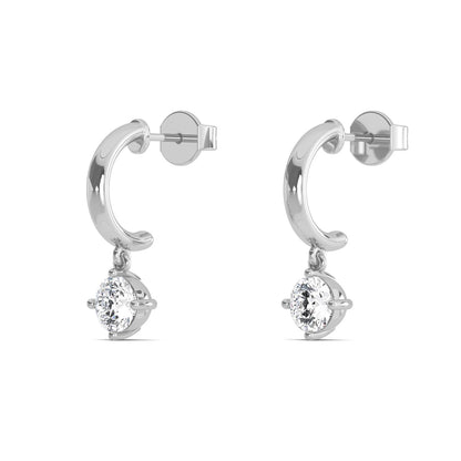 White Gold / 1.40ct Lab Grown Diamond Drop Earrings