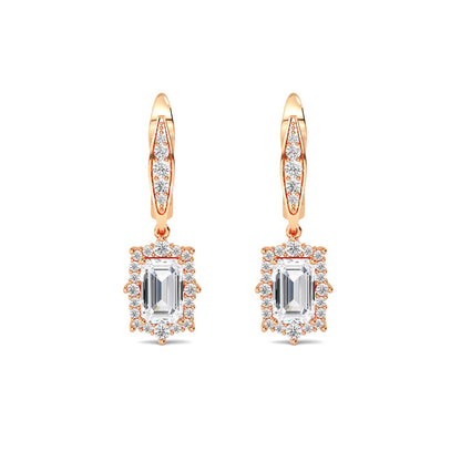 Rose Gold / 2.48ct Lab Grown Diamond Drop Earrings