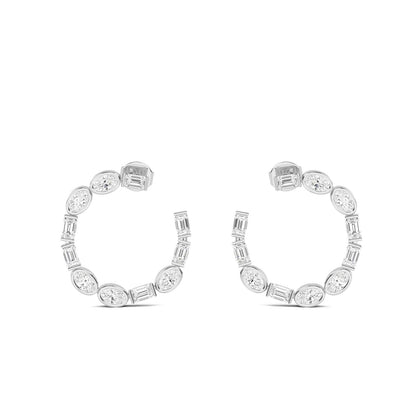 White Gold / 4.55ct Lab Grown Diamond Earrings