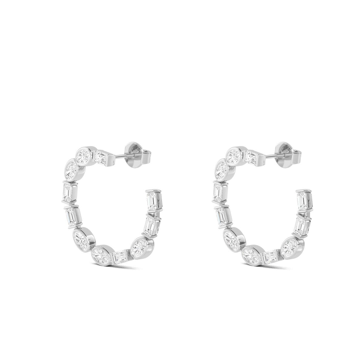 White Gold / 4.55ct Lab Grown Diamond Earrings