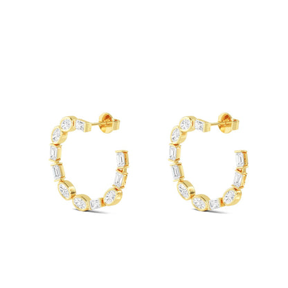 Yellow Gold / 4.55ct Lab Grown Diamond Earrings