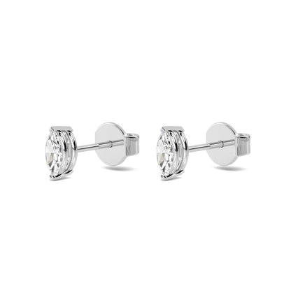 White Gold / 0.52ct Lab Grown Diamond Solitaire Earrings