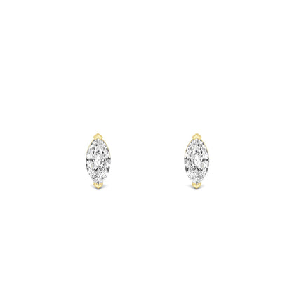 Yellow Gold / 0.52ct Lab Grown Diamond Solitaire Earrings
