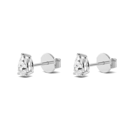 White Gold / 0.60ct Lab Grown Diamond Solitaire Earrings