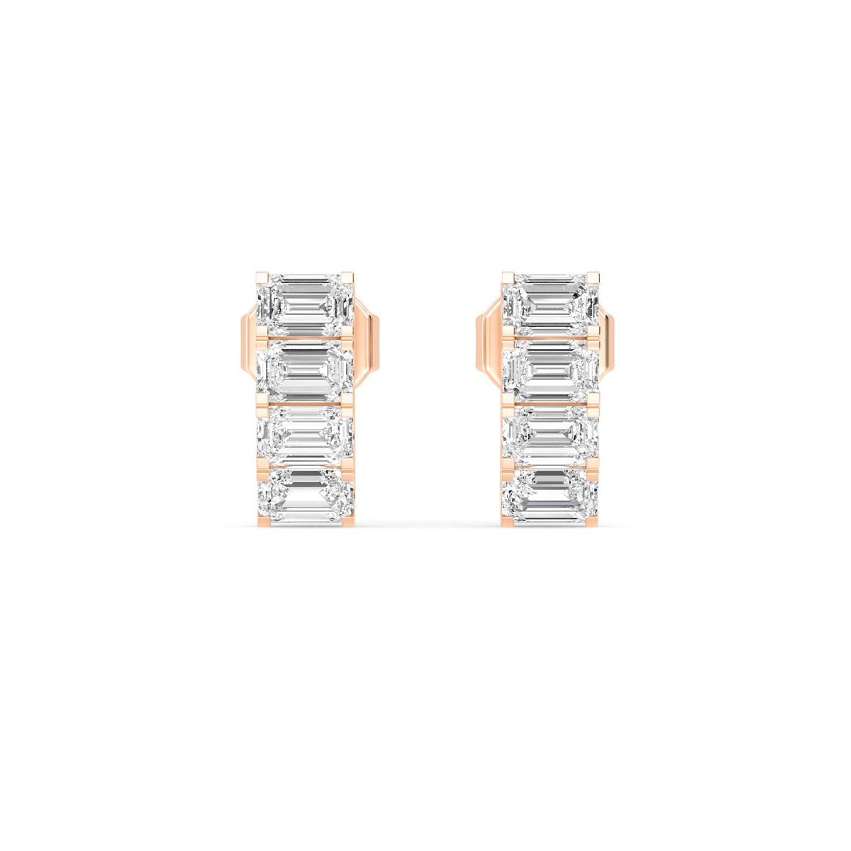 Rose Gold / 1.59ct Lab Grown Diamond Earrings
