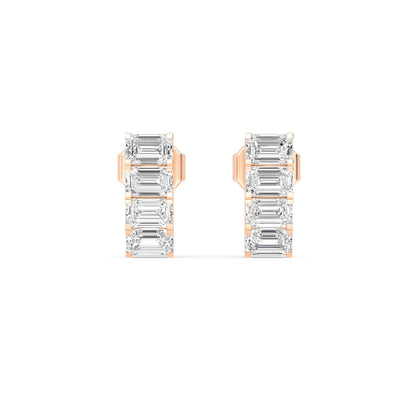 Rose Gold / 1.59ct Lab Grown Diamond Earrings