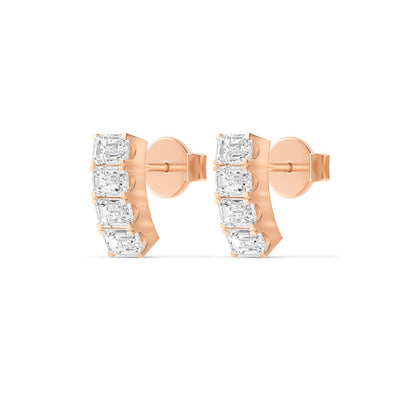 Rose Gold / 1.59ct Lab Grown Diamond Earrings
