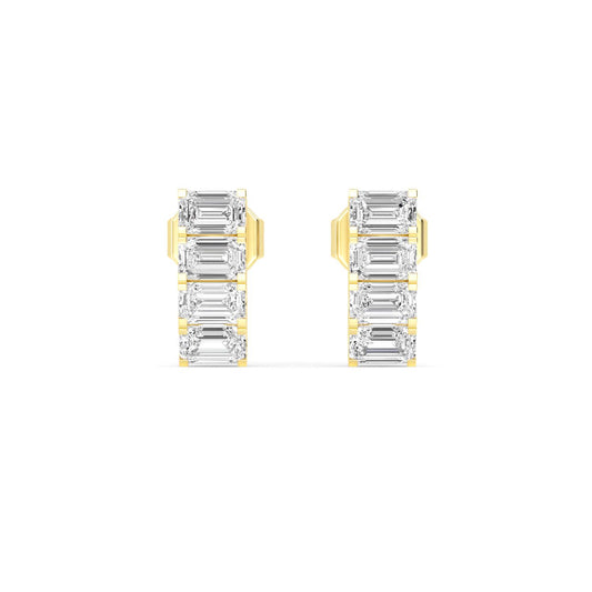 Yellow Gold / 1.59ct Lab Grown Diamond Earrings