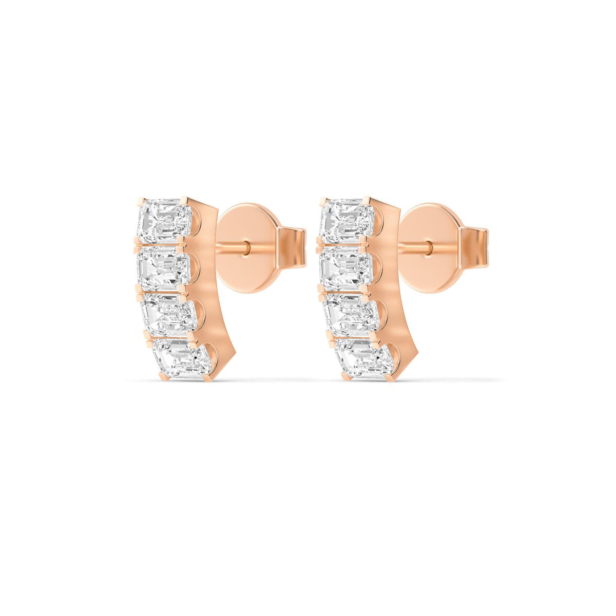 Rose Gold / 1.50ct Lab Grown Diamond Earrings