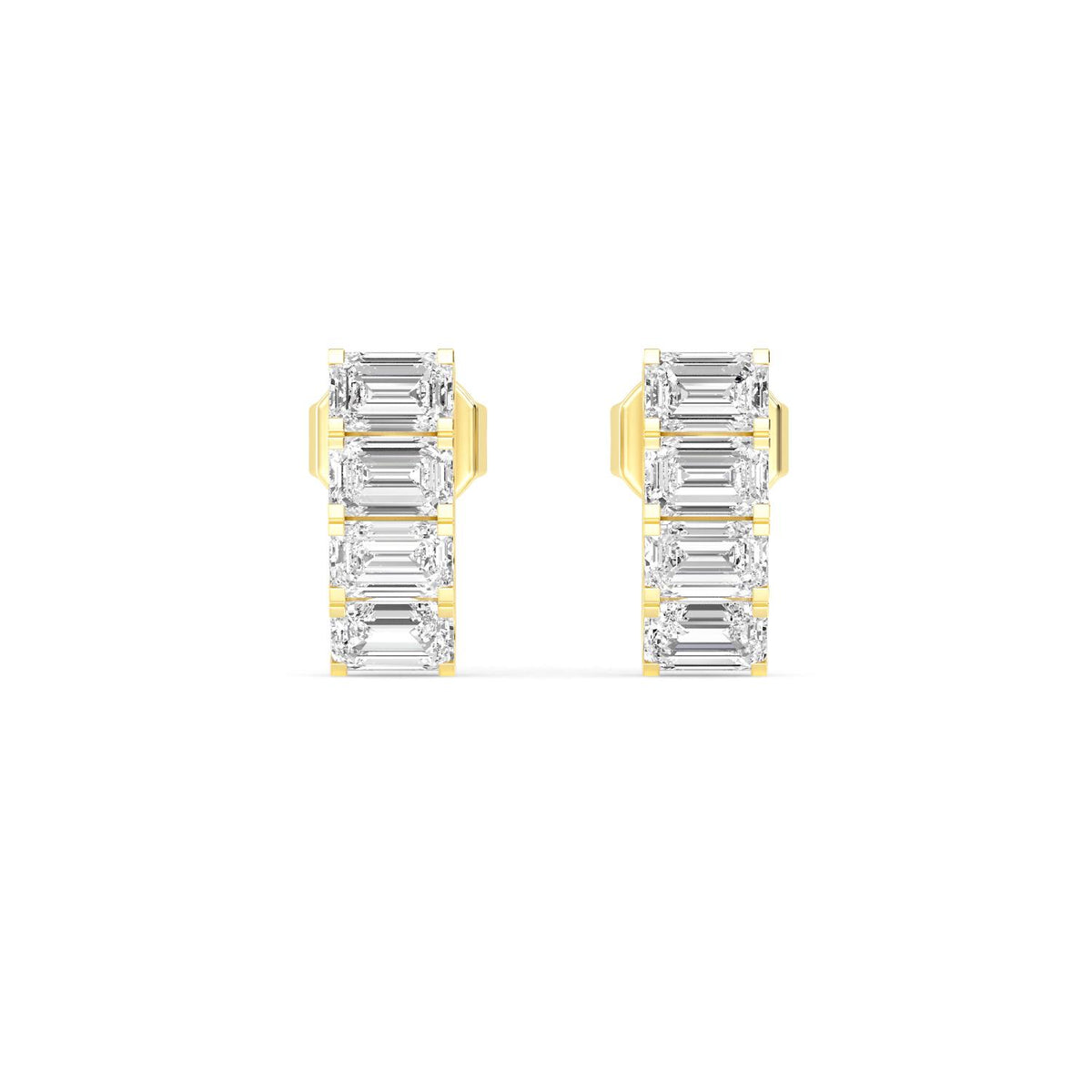Yellow Gold / 1.50ct Lab Grown Diamond Earrings