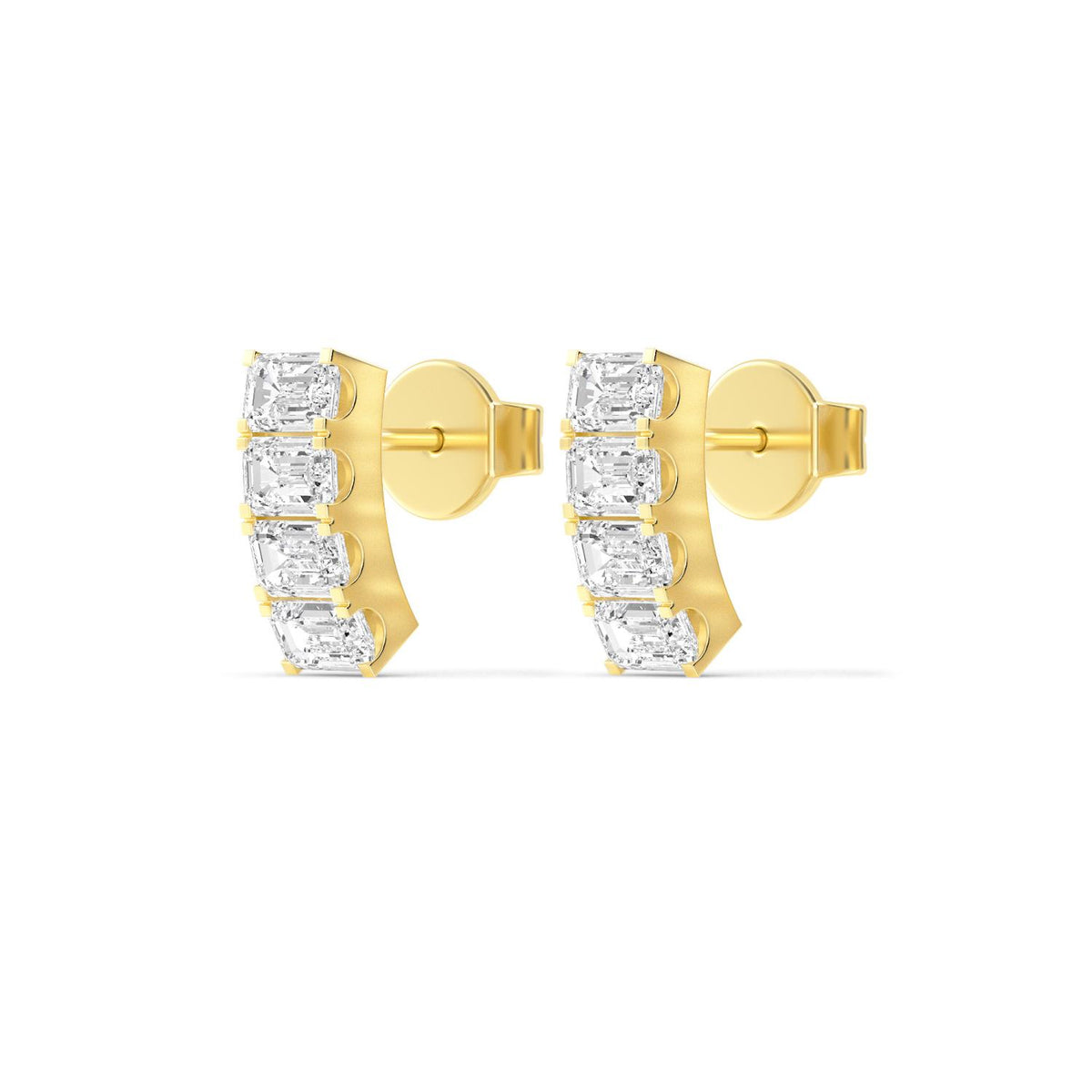 Yellow Gold / 1.50ct Lab Grown Diamond Earrings