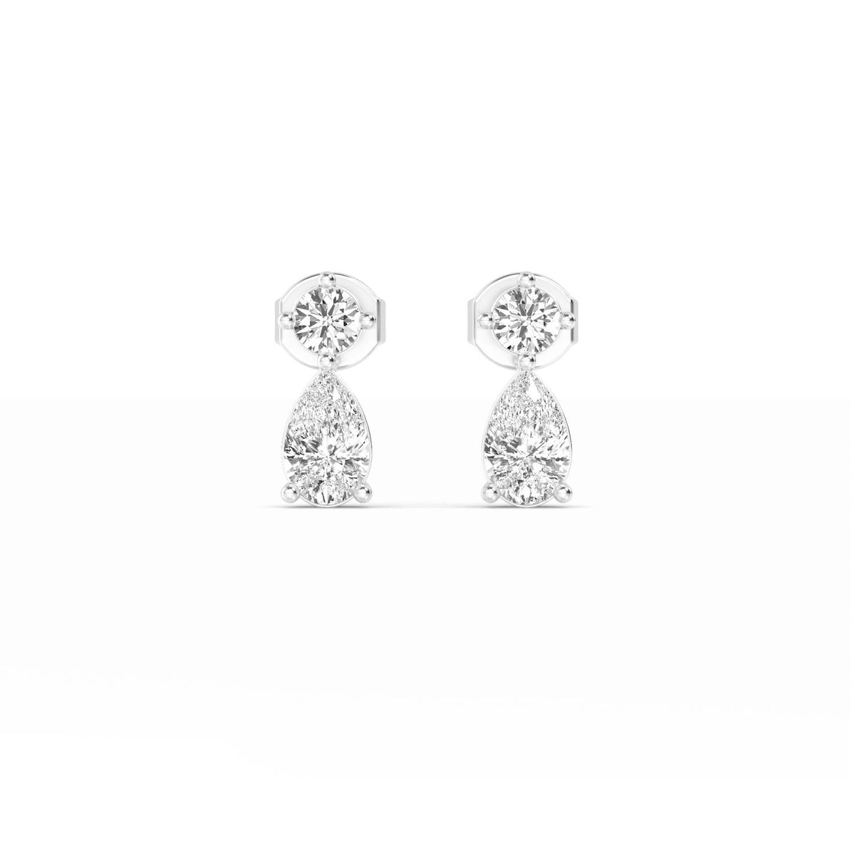 White Gold / 1.96ct Lab Grown Diamond Drop Earrings