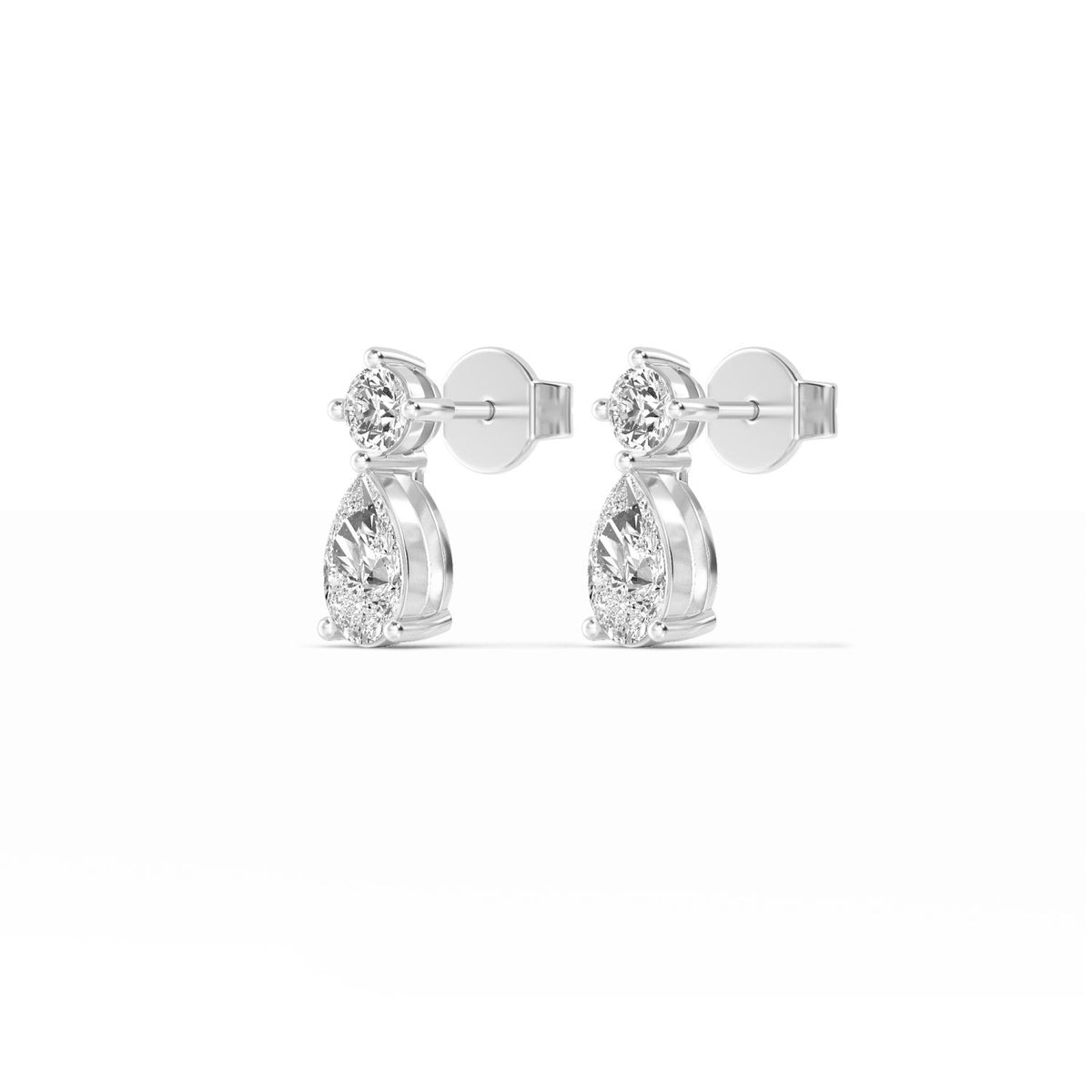 White Gold / 1.96ct Lab Grown Diamond Drop Earrings