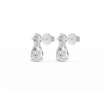 White Gold / 1.96ct Lab Grown Diamond Drop Earrings