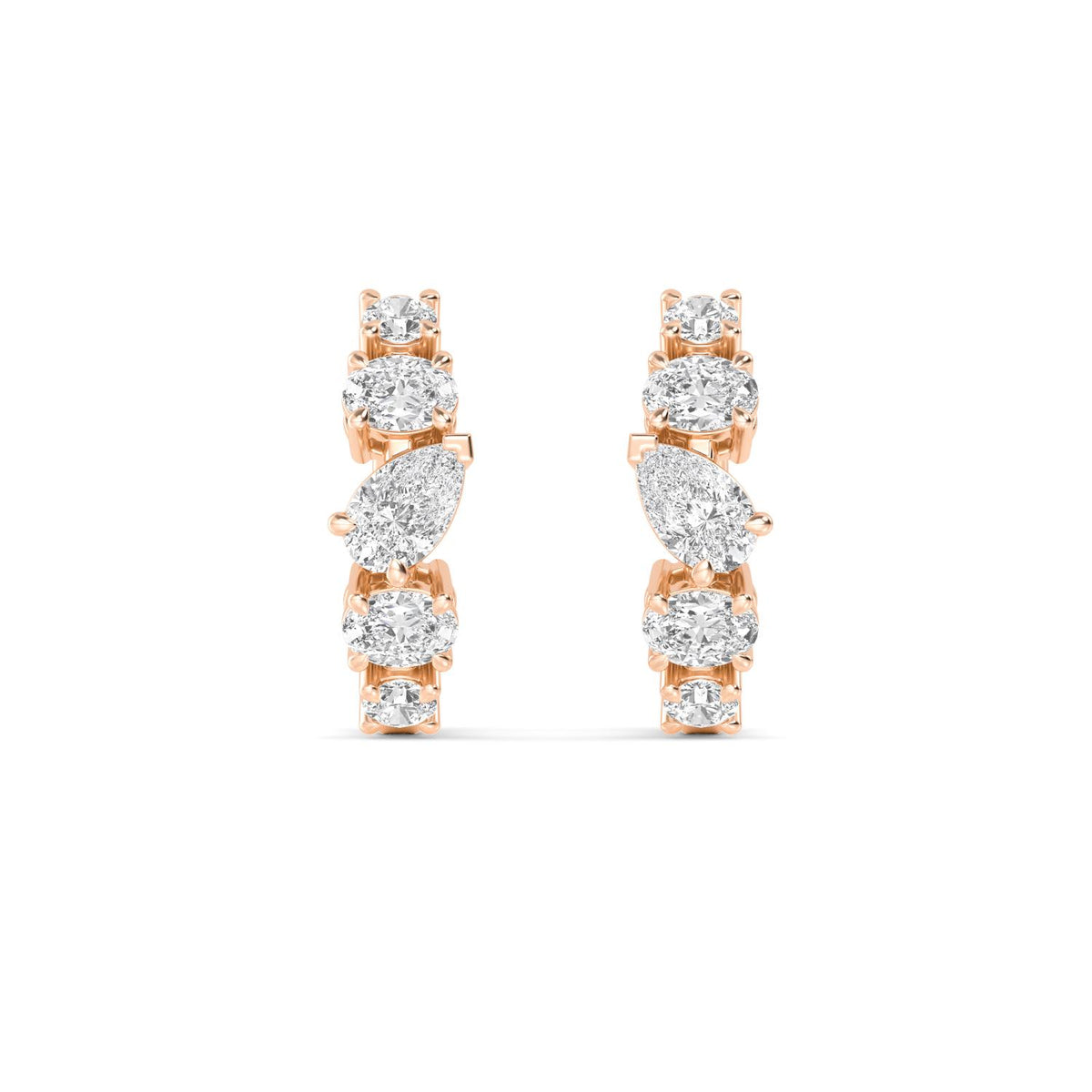 Rose Gold / 1.35ct Lab Grown Diamond Earrings