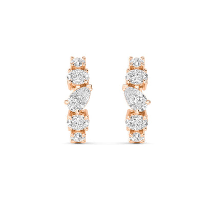 Rose Gold / 1.35ct Lab Grown Diamond Earrings