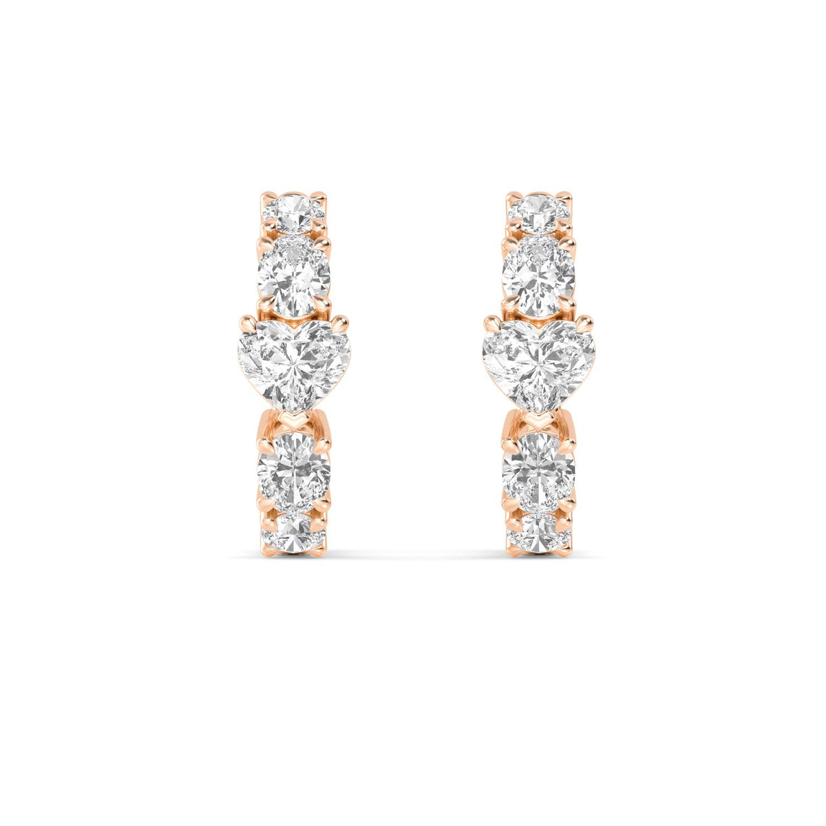 Rose Gold / 1.49ct Lab Grown Diamond Earrings