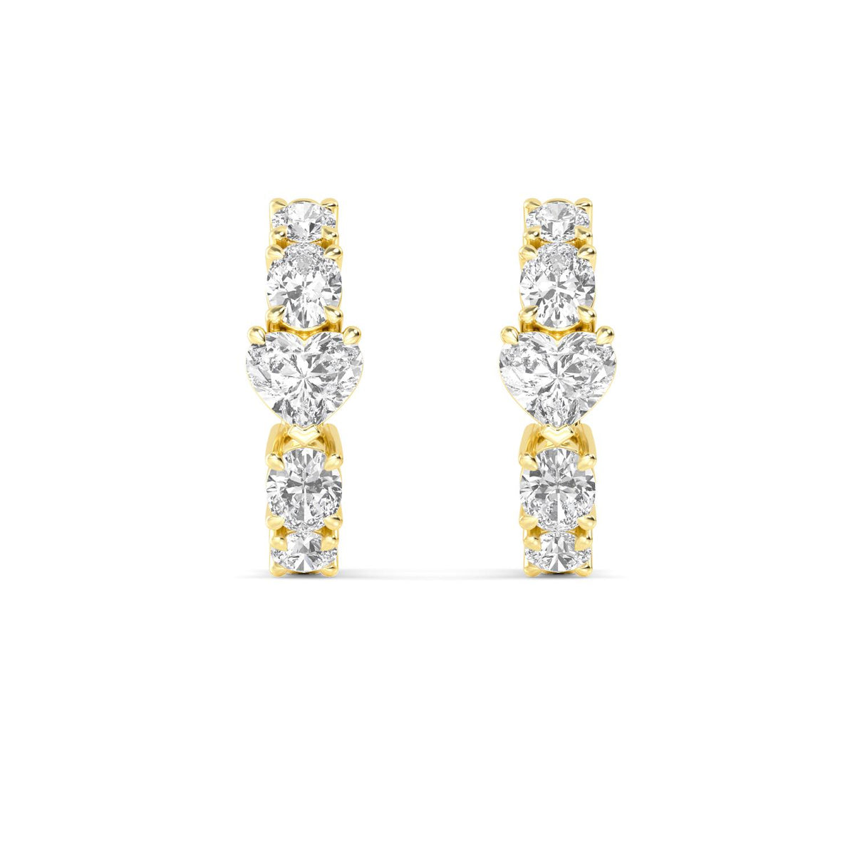 Yellow Gold / 1.49ct Lab Grown Diamond Earrings