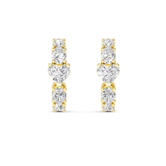 Yellow Gold / 1.49ct Lab Grown Diamond Earrings