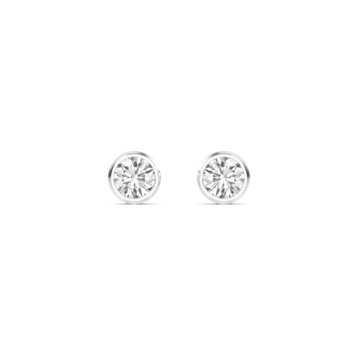 White Gold / 0.30ct Lab Grown Diamond Solitaire Earrings