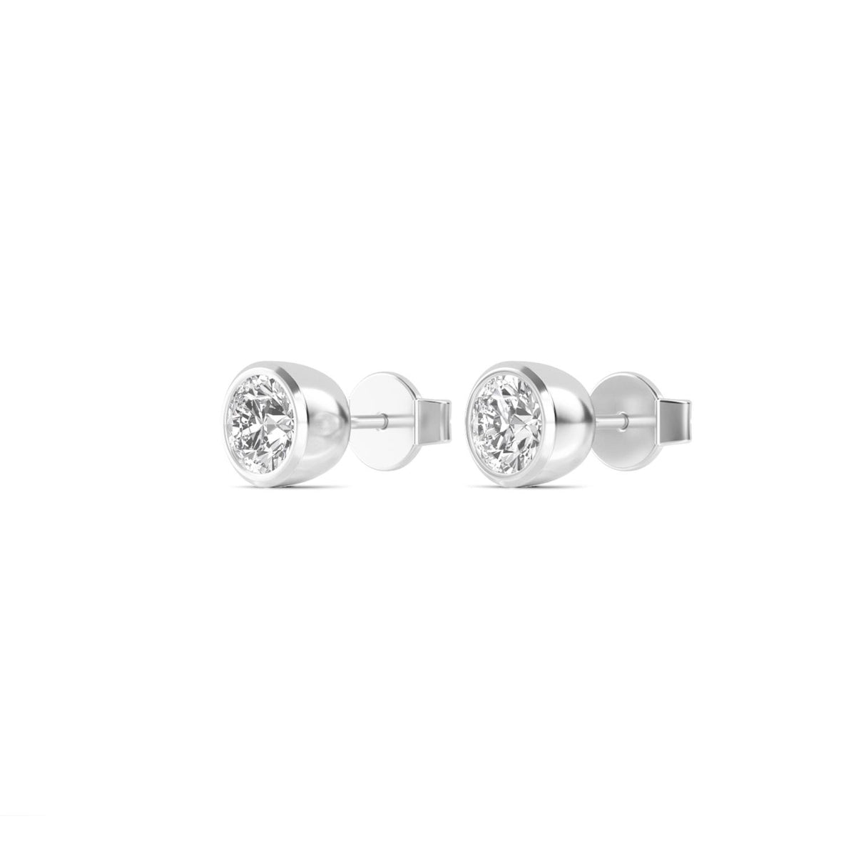 White Gold / 0.30ct Lab Grown Diamond Solitaire Earrings