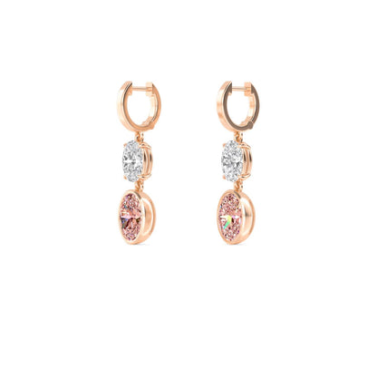 Rose Gold / 6.34ct Lab Grown Diamond Earrings