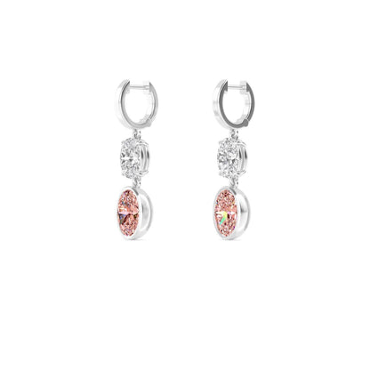 White Gold / 6.34ct Lab Grown Diamond Earrings