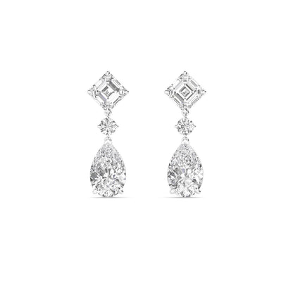 White Gold / 16.81ct Lab Grown Diamond Earrings