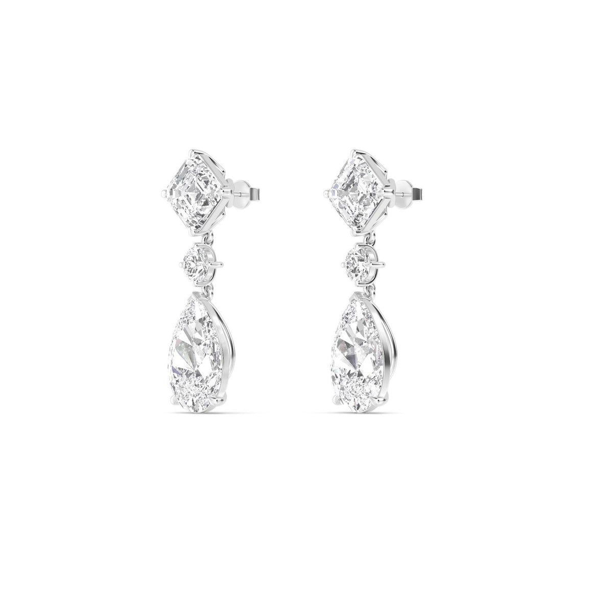 White Gold / 16.81ct Lab Grown Diamond Earrings