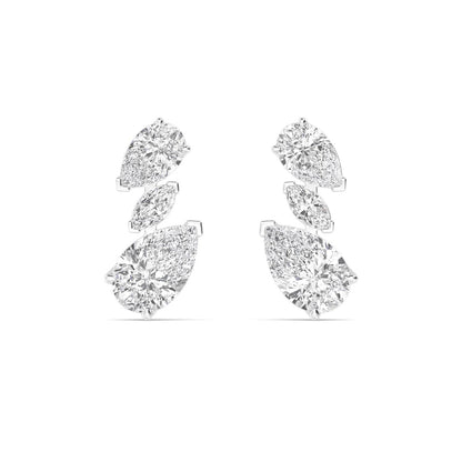 White Gold / 5.34ct Lab Grown Diamond Earrings