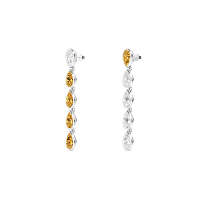 White Gold / 6.61ct Lab Grown Diamond Earrings