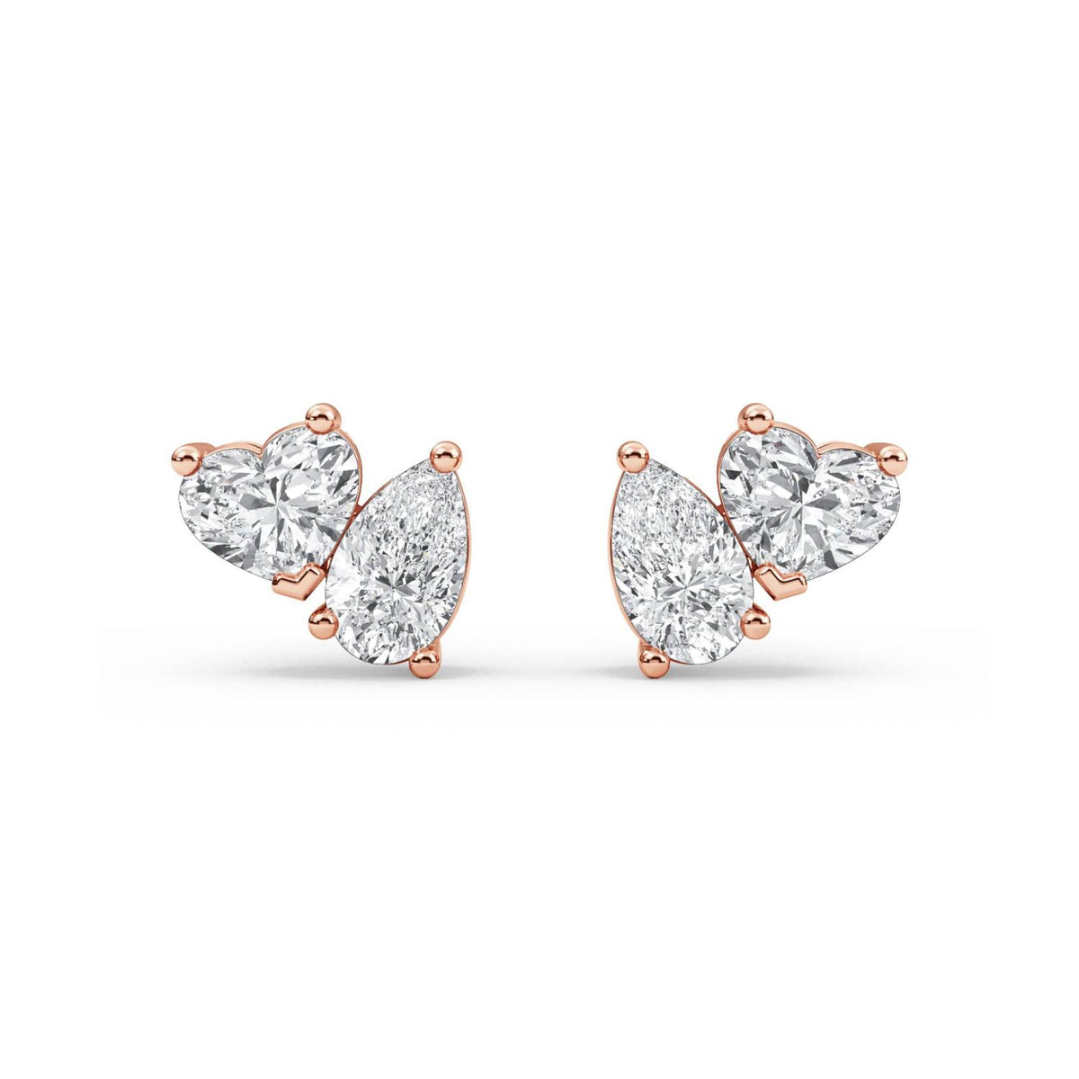 Rose Gold / 1.01ct Lab Grown Diamond Earrings
