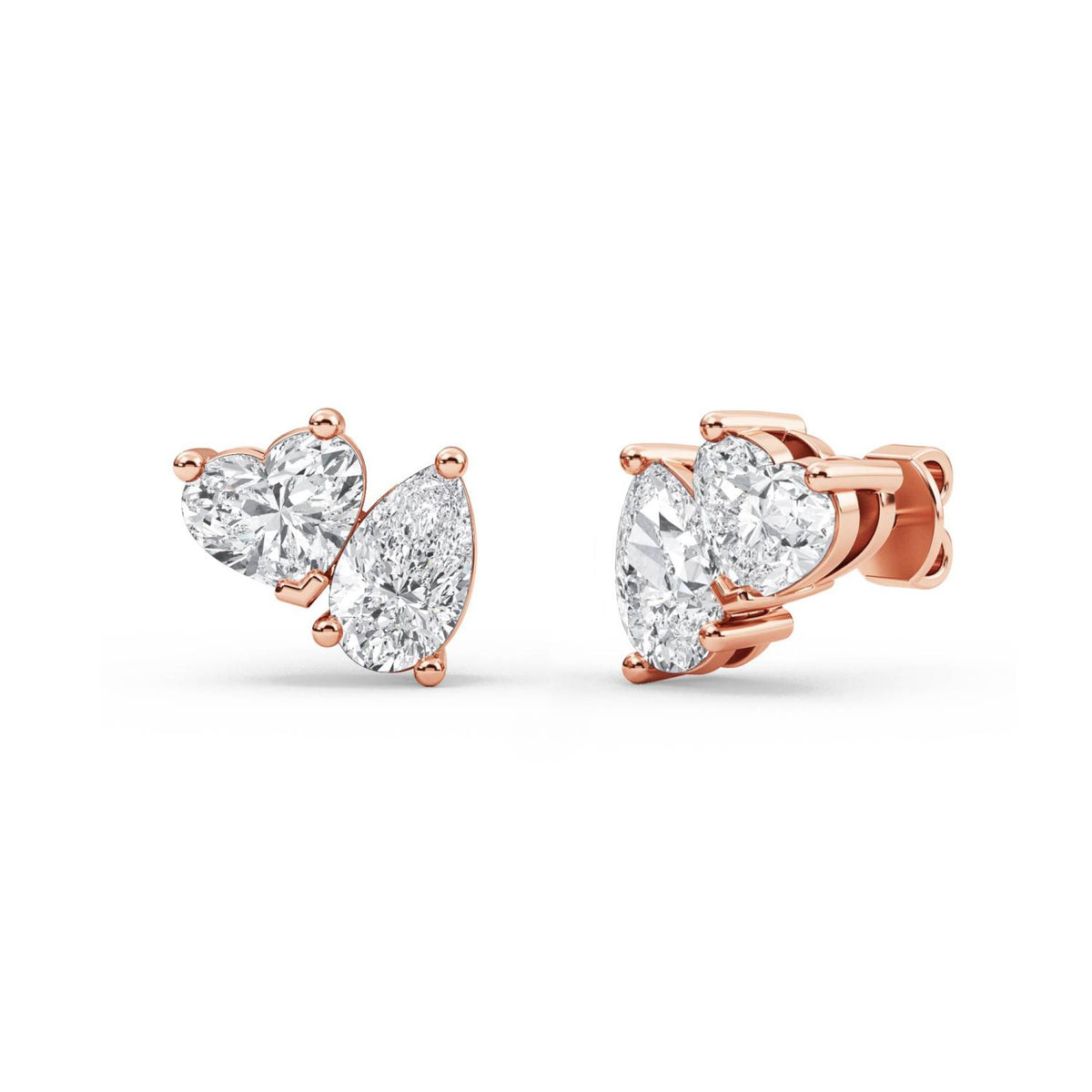 Rose Gold / 1.01ct Lab Grown Diamond Earrings