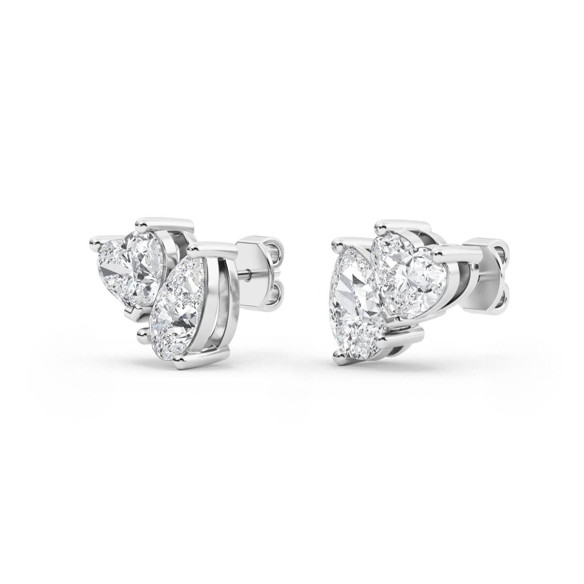 White Gold / 1.01ct Lab Grown Diamond Earrings