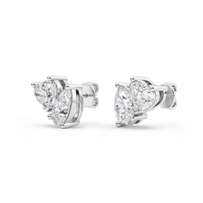 White Gold / 1.01ct Lab Grown Diamond Earrings