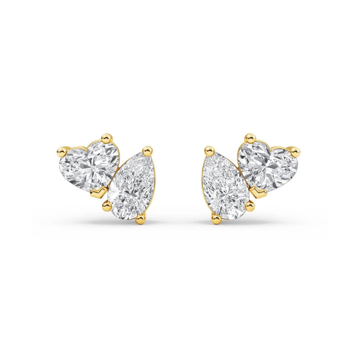 Yellow Gold / 1.01ct Lab Grown Diamond Earrings