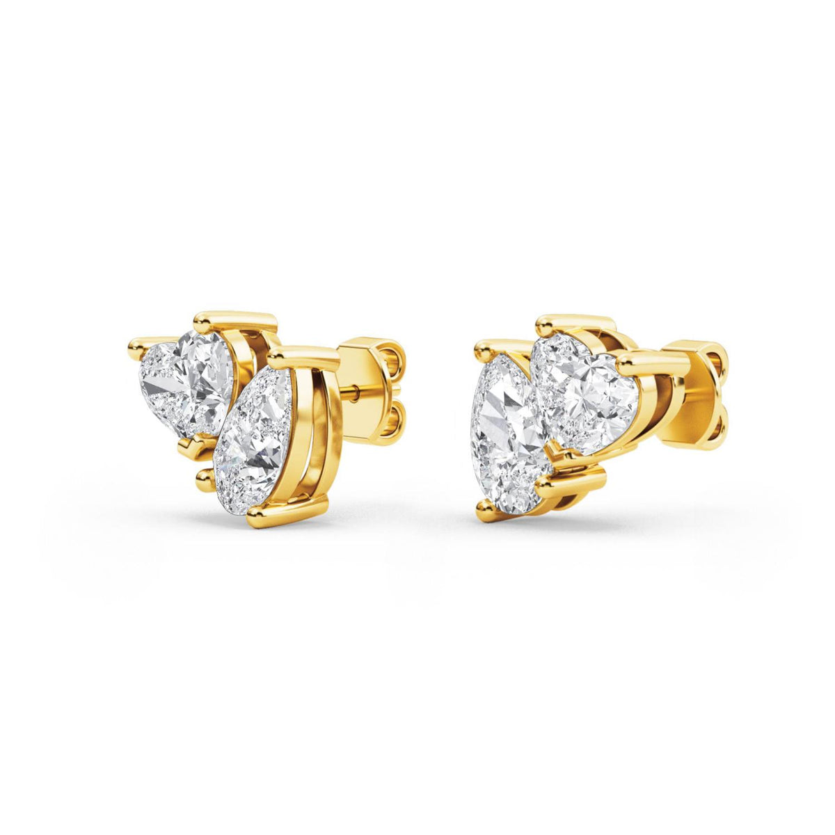 Yellow Gold / 1.01ct Lab Grown Diamond Earrings