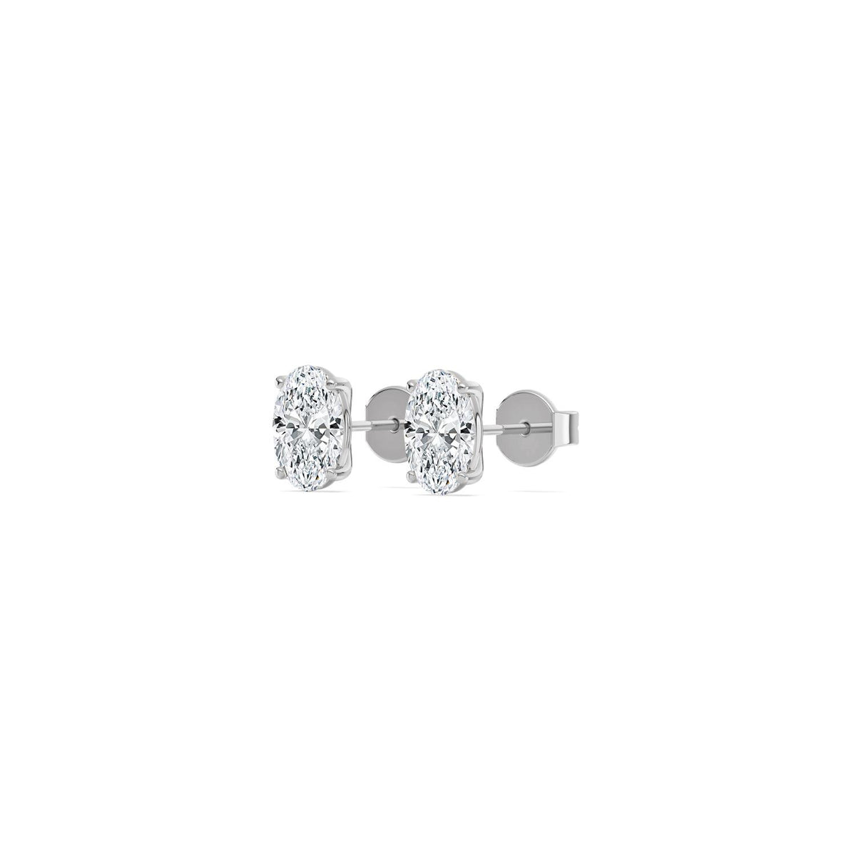White Gold / 1.00ct Lab Grown Diamond Earrings