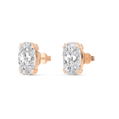 Rose Gold / 6.00ct Lab Grown Diamond Earrings