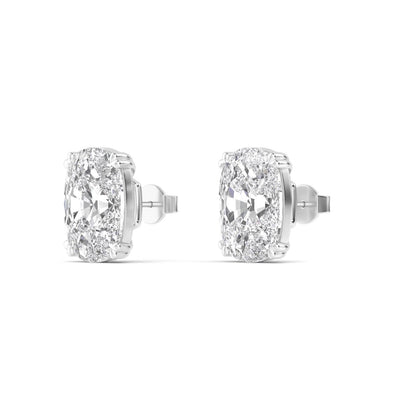 White Gold / 6.00ct Lab Grown Diamond Earrings