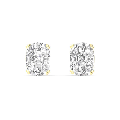 Yellow Gold / 6.00ct Lab Grown Diamond Earrings