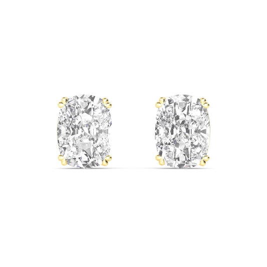 Yellow Gold / 6.00ct Lab Grown Diamond Earrings