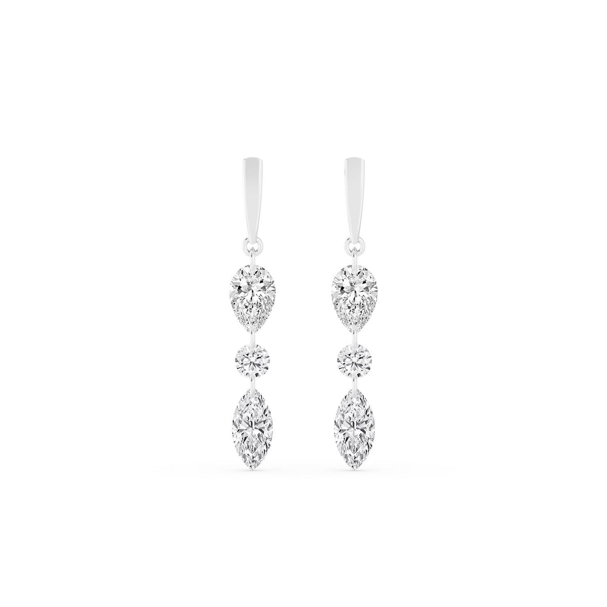 White Gold / 1.96ct Lab Grown Diamond Earrings
